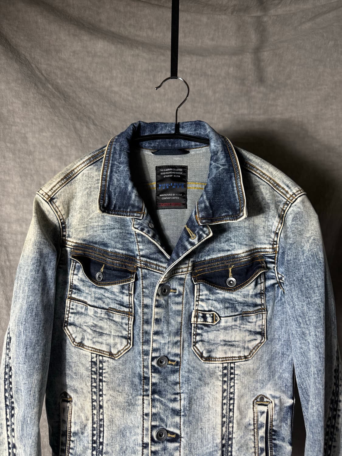 Nicole Club for Men Stretch Denim Jacket 상품이미지4