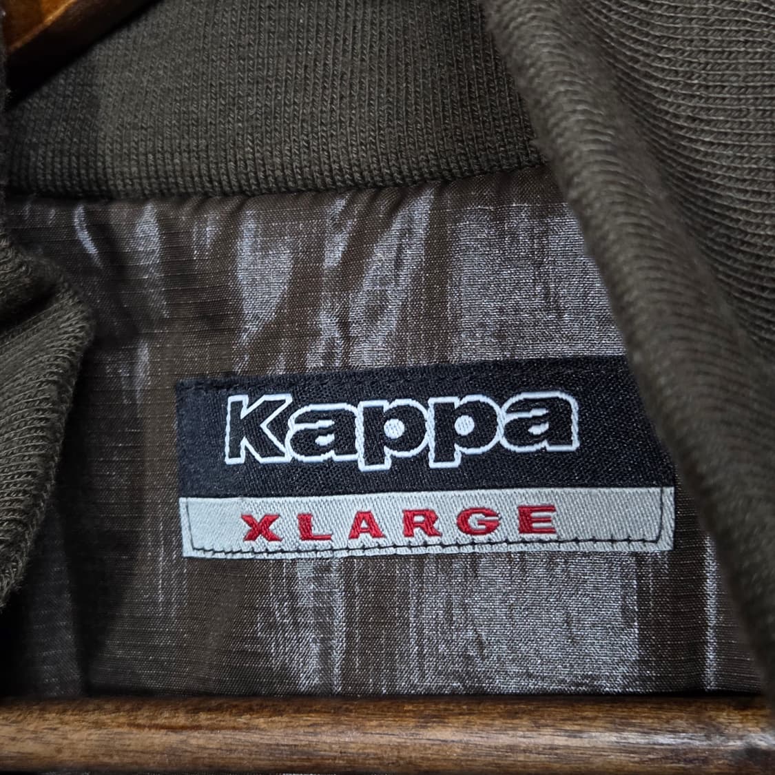 카파 브라운 블루 올드스쿨 패디드 투웨이 누빔 점퍼 상품이미지8