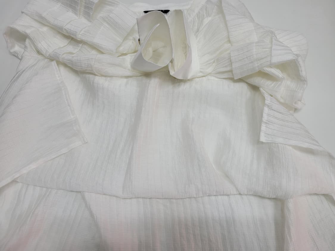 SISLEY 20SS 시슬리 레이온 블라우스 / 여 85 (42) 화이트 상품이미지7