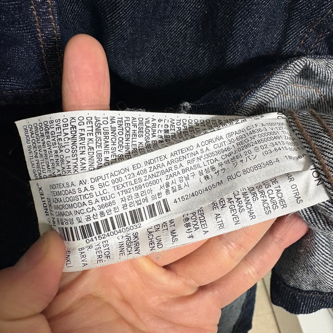 자라 데님 초어자켓 / 진청, M 상품이미지9