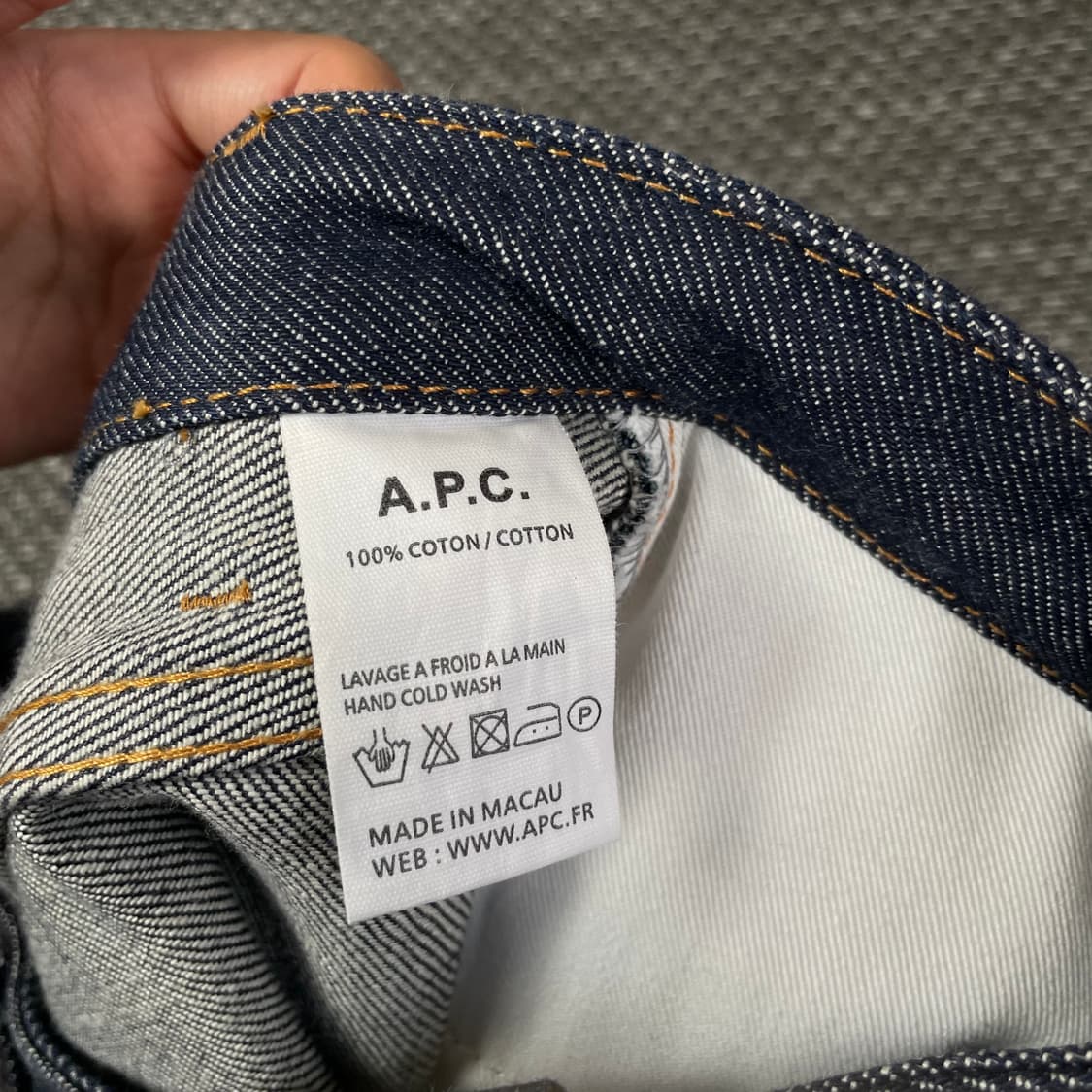 (30) A.P.C 아페쎄 진청 데님 미니 스커트  상품이미지3