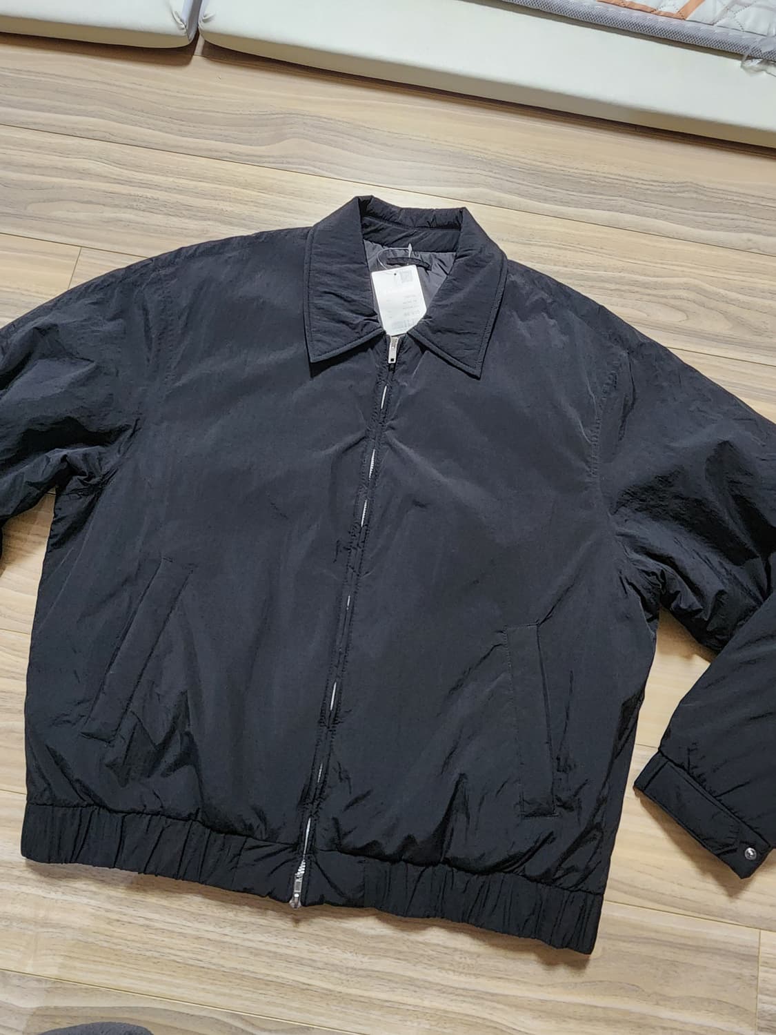 에잇세컨즈패디드블루종자켓점퍼블랙xl 상품이미지1