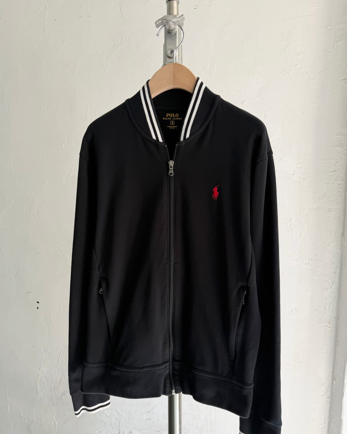 Polo 폴로 랄프로렌 신형 레드포니 블랙컬러 코튼 집업 트랙 자켓 상품이미지4