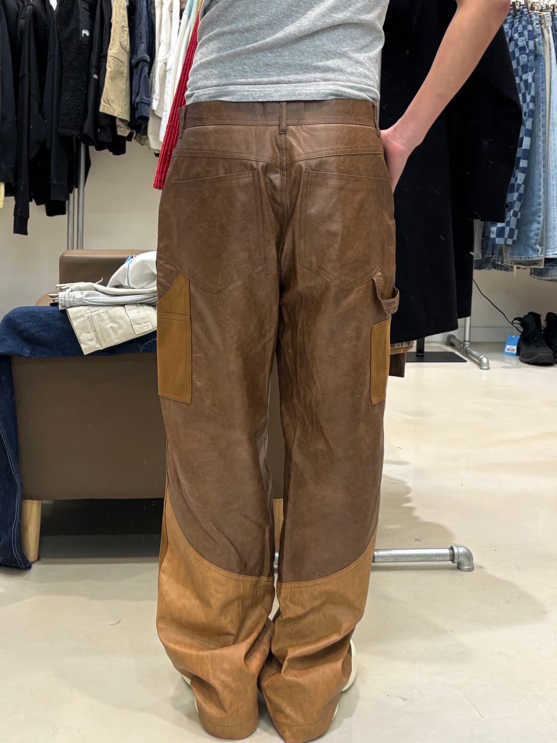 앤더슨벨 레더 패치워크 팬츠 상품이미지9