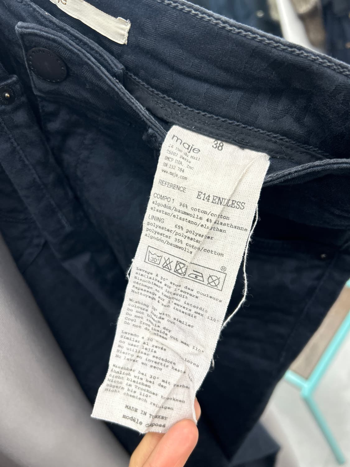 마쥬 레오파드 스키니진 상품이미지5