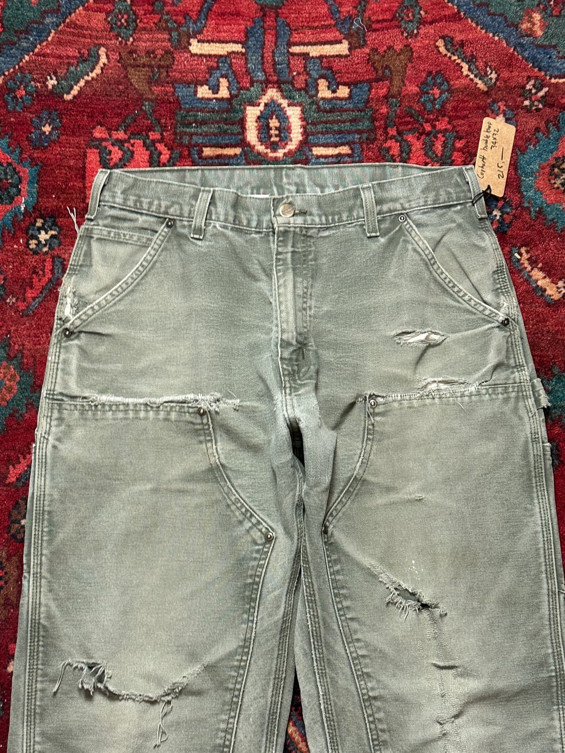 OG 칼하트 B136 더블니 MOS 칼하트 썩블니 모스그린 상품이미지5