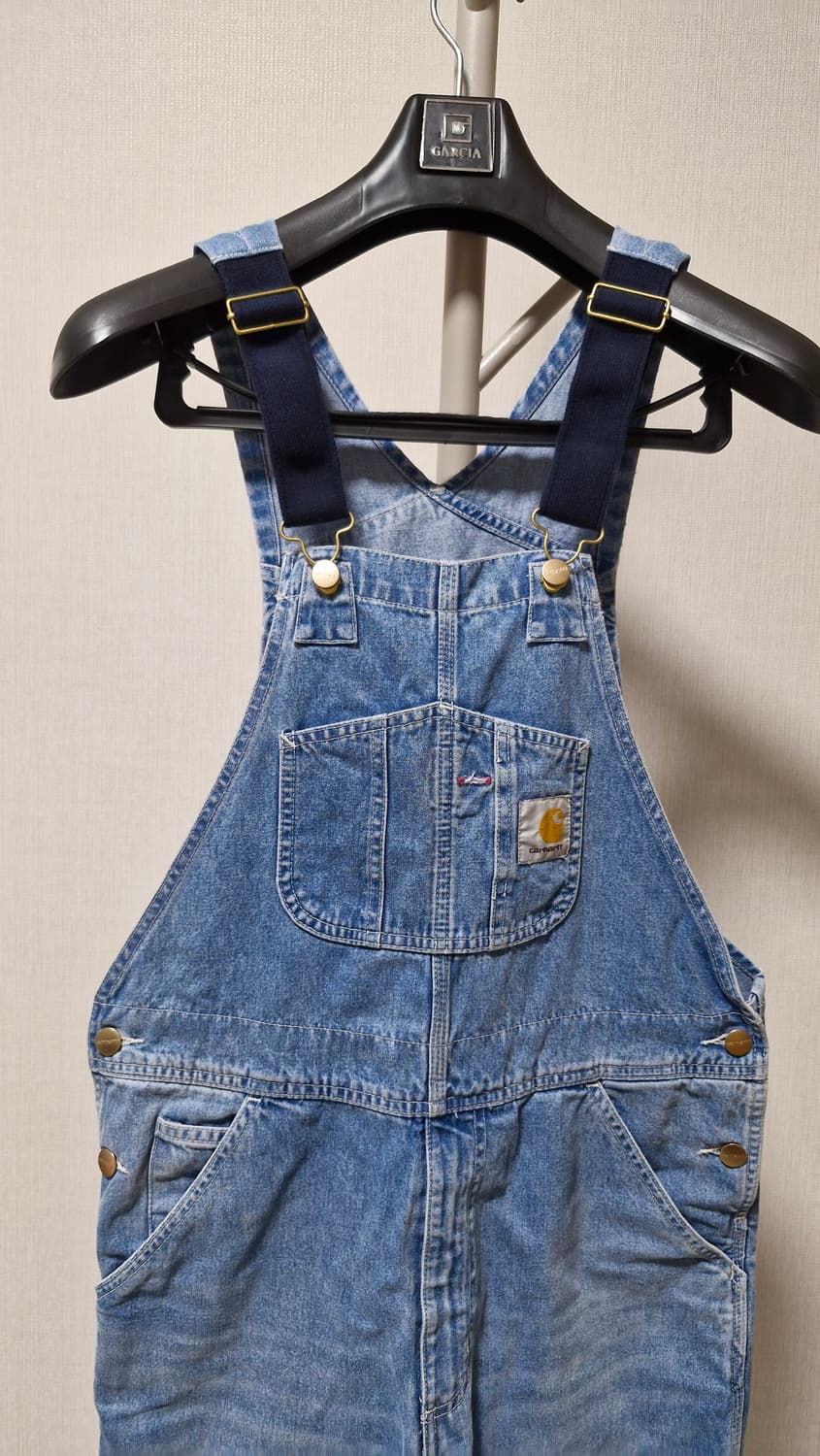 칼하트 데님 오버롤 청멜빵바지 28x32 상품이미지2