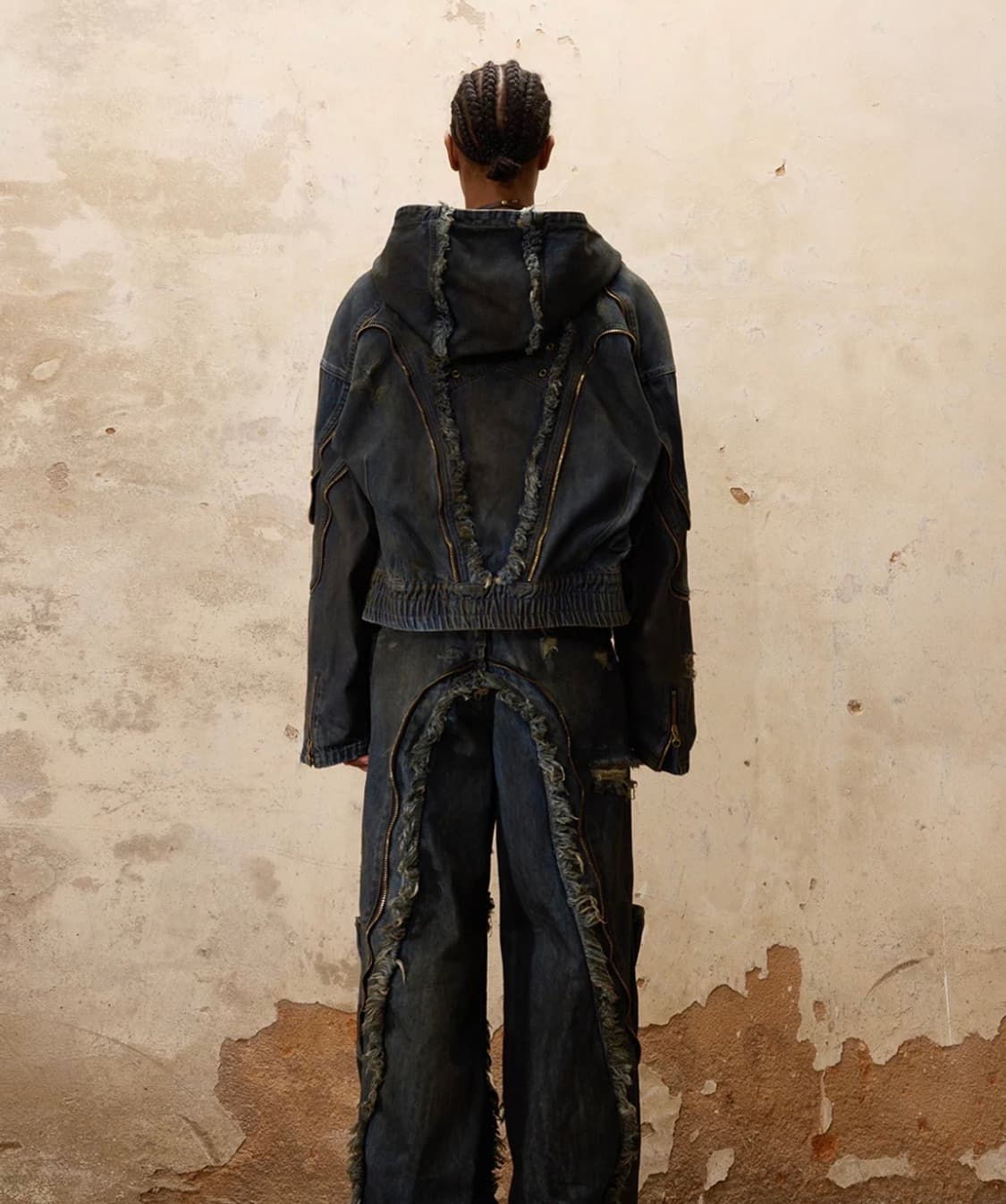 퍼슨소울 PERSONSOUL ALIENS DIRTY DENIM COAT 상품이미지4