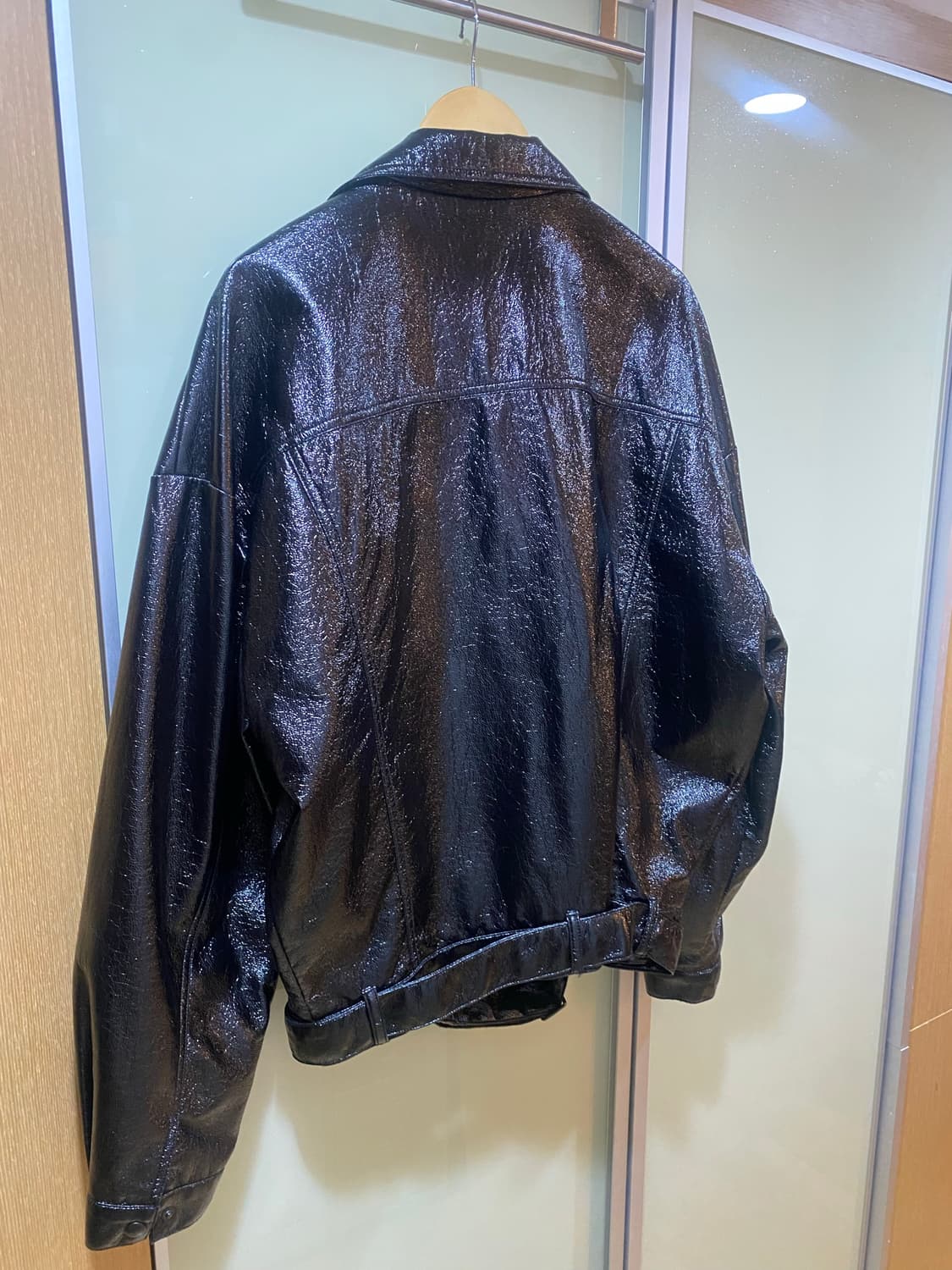 Asos PVC 재질 오버사이즈 자켓 상품이미지5
