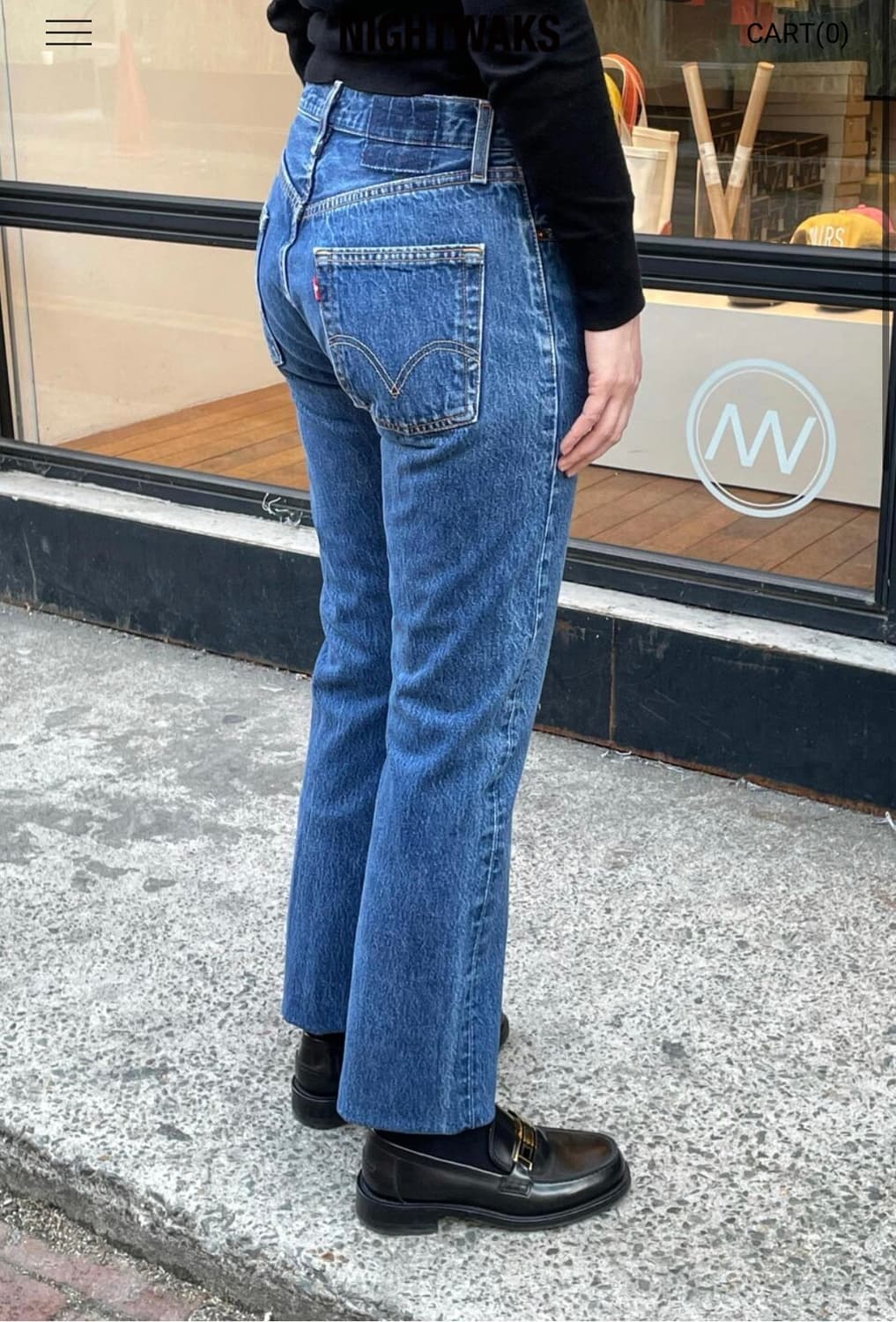 Nightwaks Levis 501 30사이즈 중청데님 상품이미지5