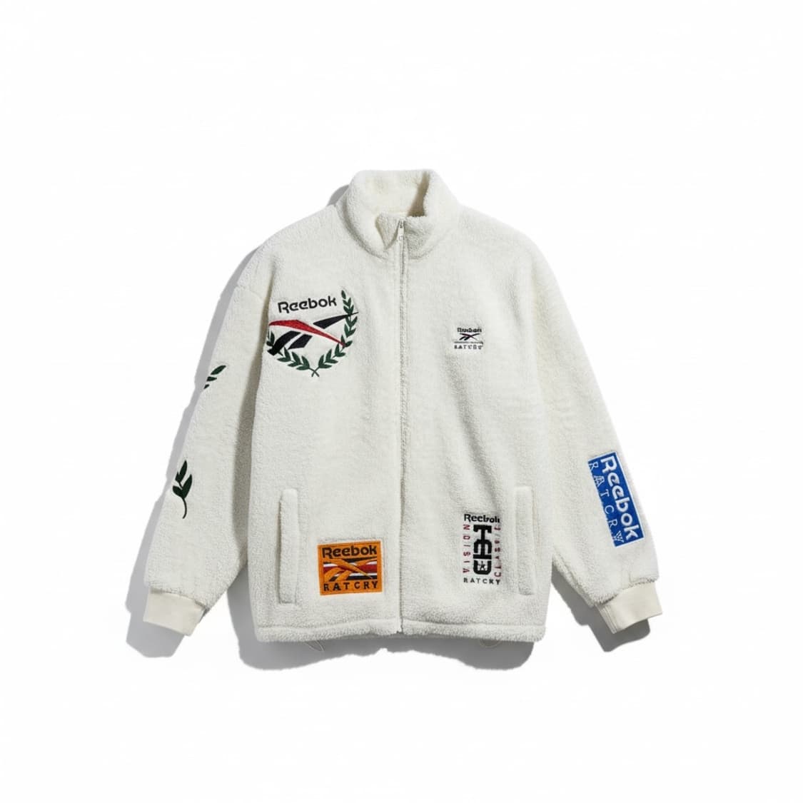 리복x로맨틱크라운 오버사이즈 빈티지 자켓 화이트 L 상품이미지1