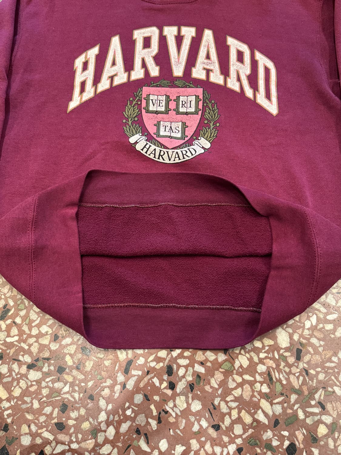 90s 하버드 버건디 스웻 (L) 상품이미지5