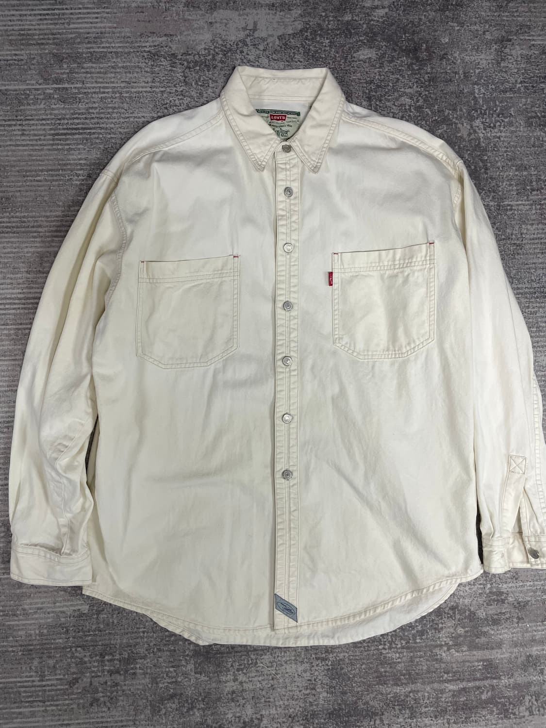 Vtg Levis 화이트 데님셔츠 상품이미지1