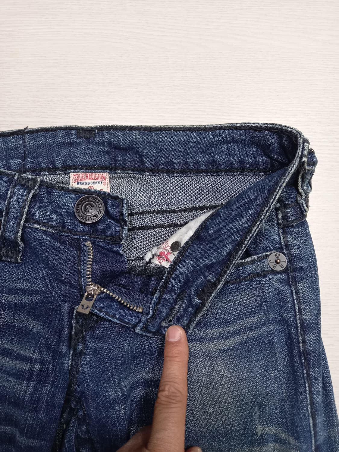 25 트루릴리젼 USA 골반 스판 약부츠컷 진청 25-290 상품이미지7