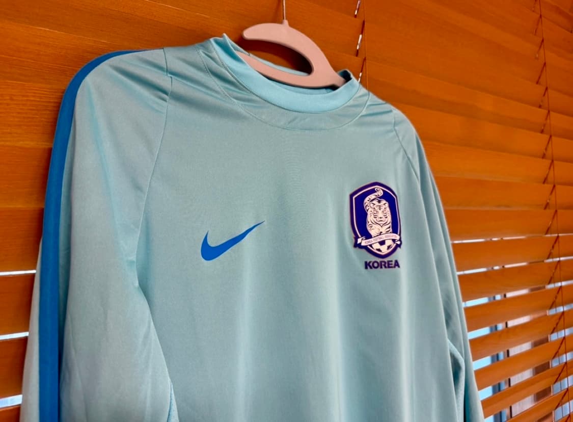16-18시즌 나이키 국대축구 쉘탑 스톰핏 L사이즈 옥색 A급 상품이미지3