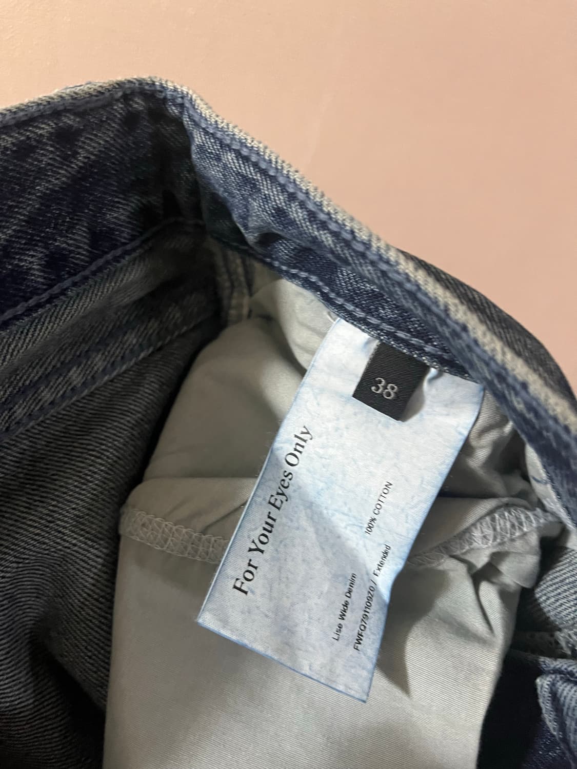 포유온 Lise wide denim(38,extended) 상품이미지8