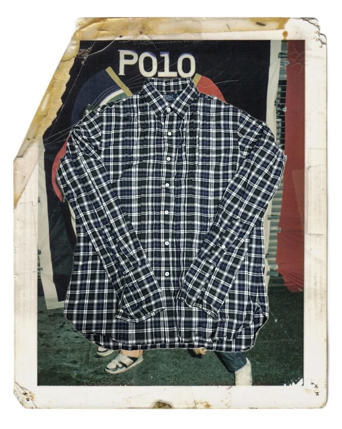 폴로 핀턱 체크셔츠 상품이미지2