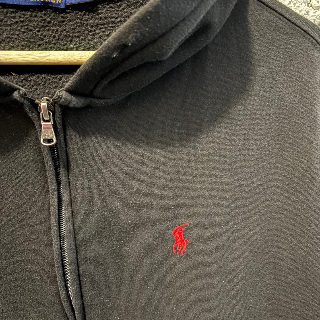 폴로 래드포니 빈티지 블랙후드집업 상품이미지3