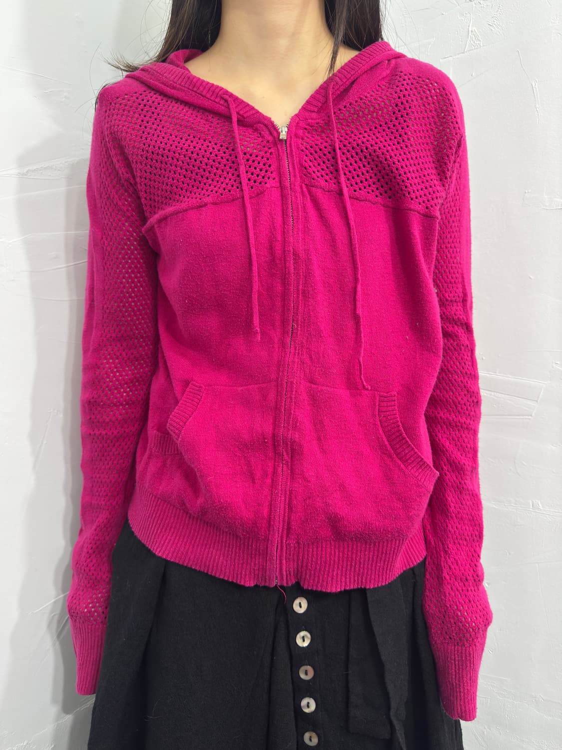 banana republic pink hood zipup 상품이미지1