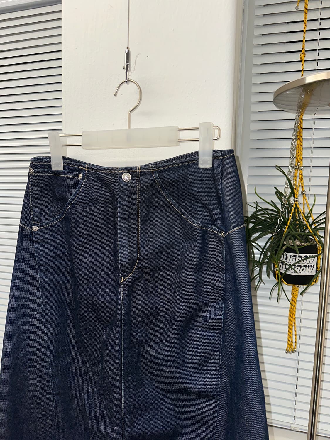 리바이스 엔지니어드 롱 데님 스커트 실측 28 상품이미지3