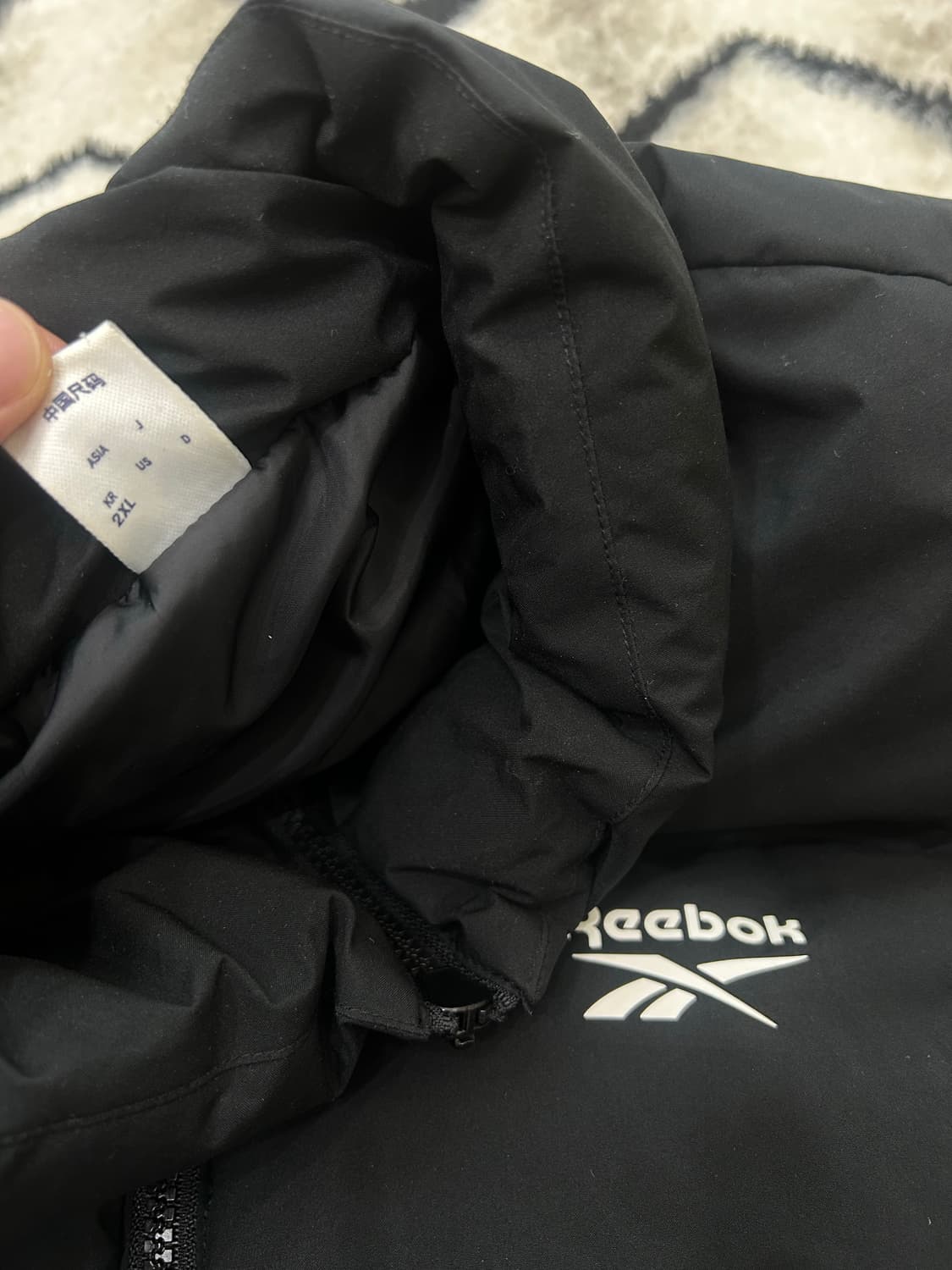 [2XL]리복 패딩 조끼/블랙 상품이미지4