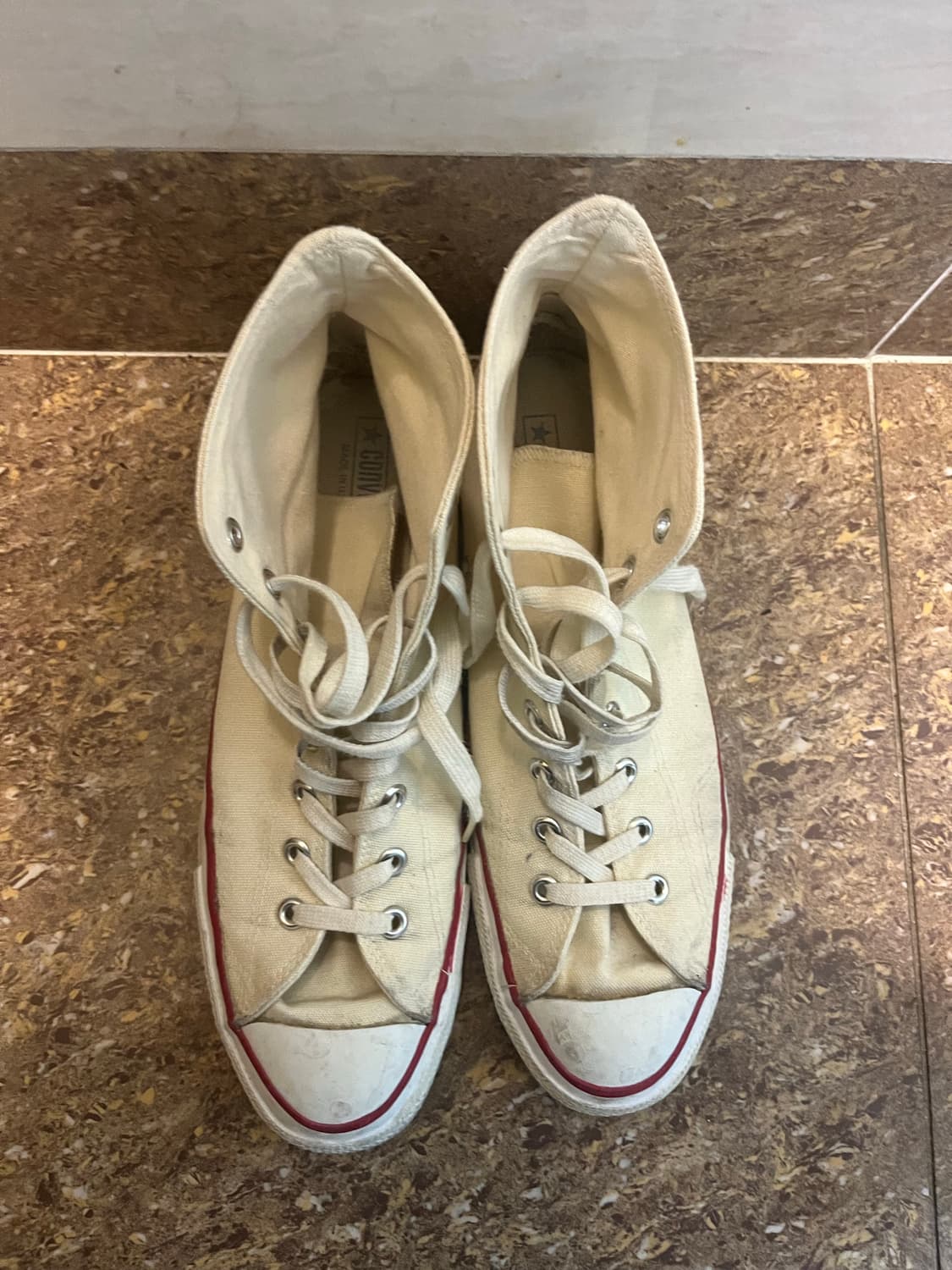 80s 빈티지 컨버스 us11.5 화이트 상품이미지1