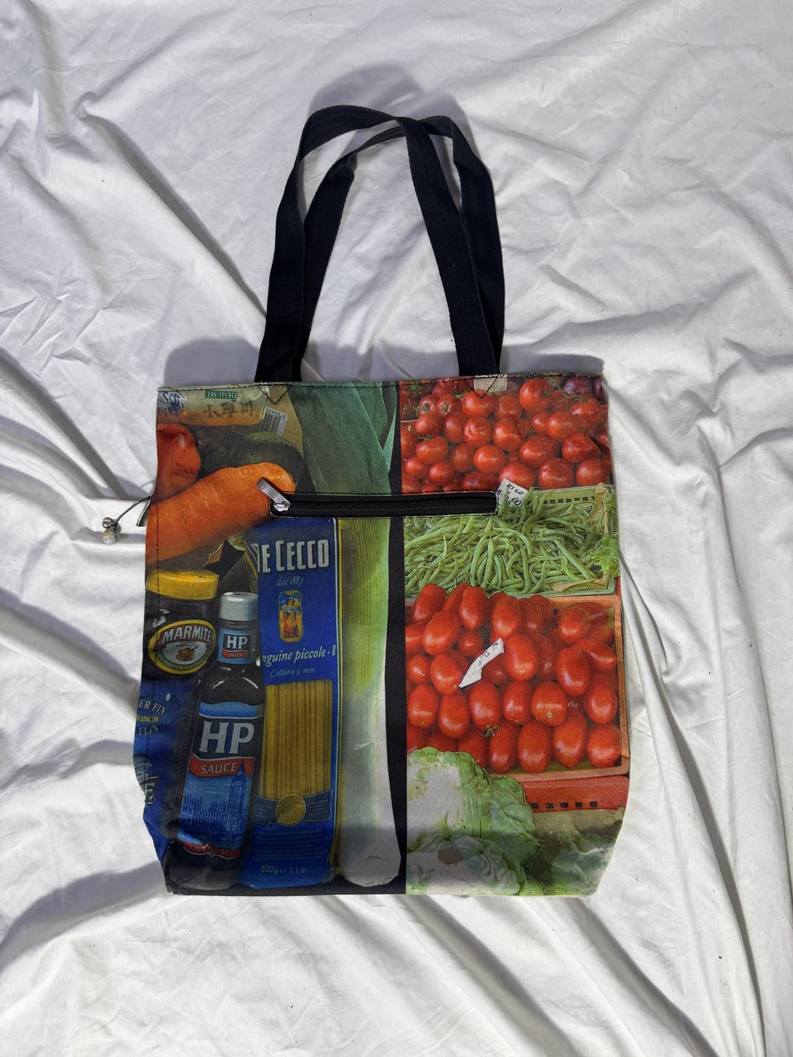 유럽 마켓 그래픽 캔버스 토트백 상품이미지1