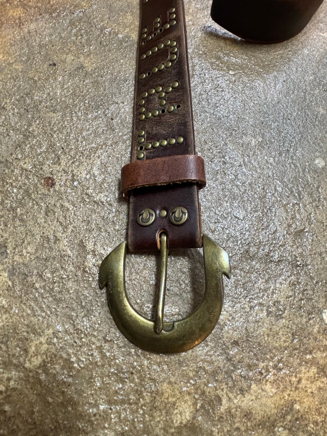 트루릴리전 빈티지 통가죽 벨트 상품이미지2