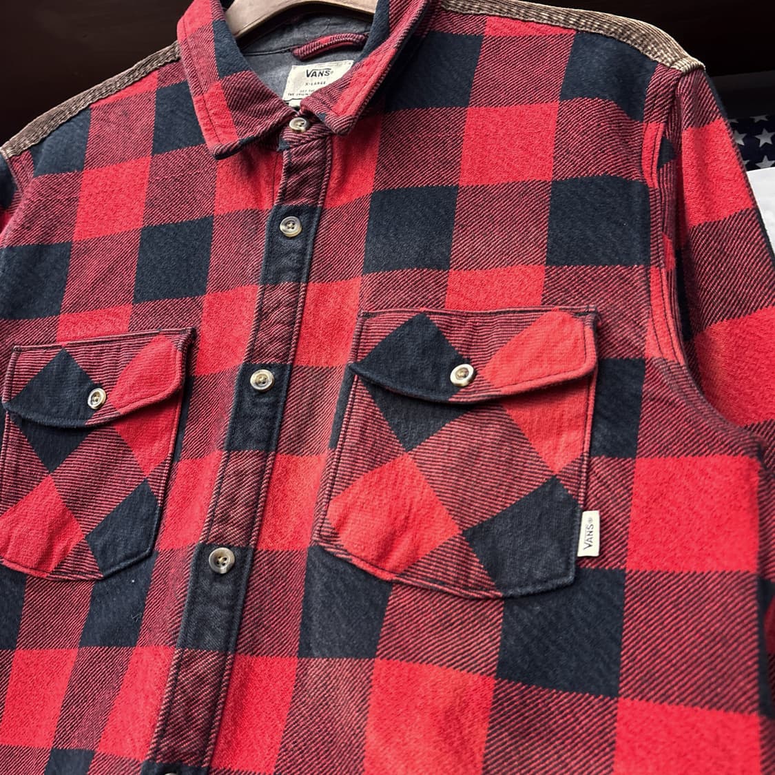 반스 헤비게이지 코튼트윌 버팔로 체크 워크셔츠 N1080 상품이미지6