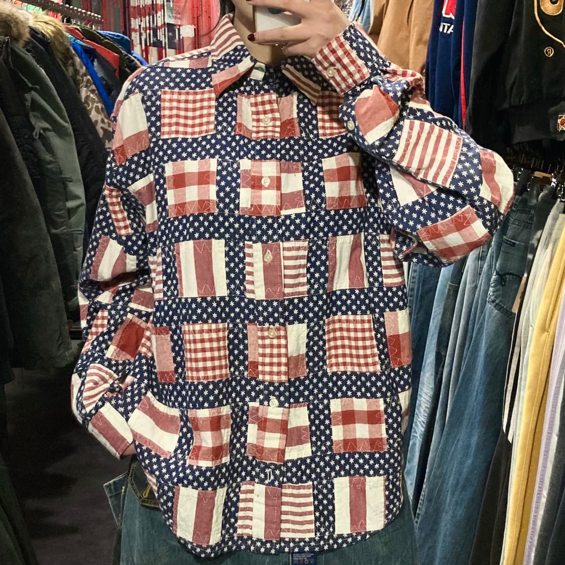 [IM]타미 힐피거 패치워크 셔츠 상품이미지5