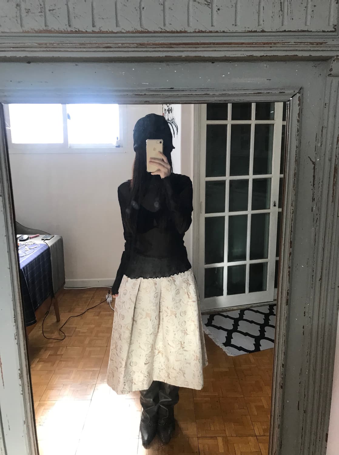 vintage pattern skirt 상품이미지6