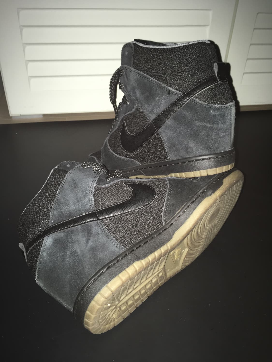 나이키 웨지슈즈 하이탑 블랙 상품이미지1