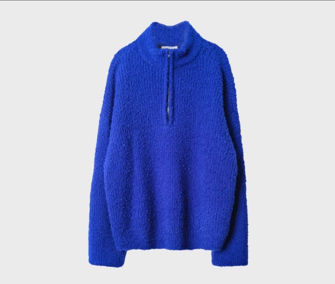 (구매)999휴머니티 부클하프집업 블루 상품이미지1