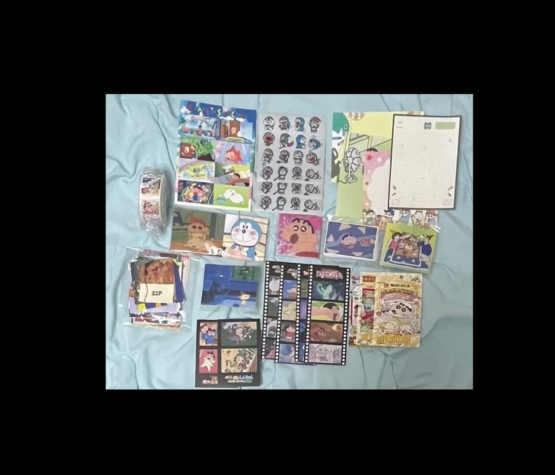 도라에몽+짱구는 못말려)스티커+메모지 세트 상품이미지1