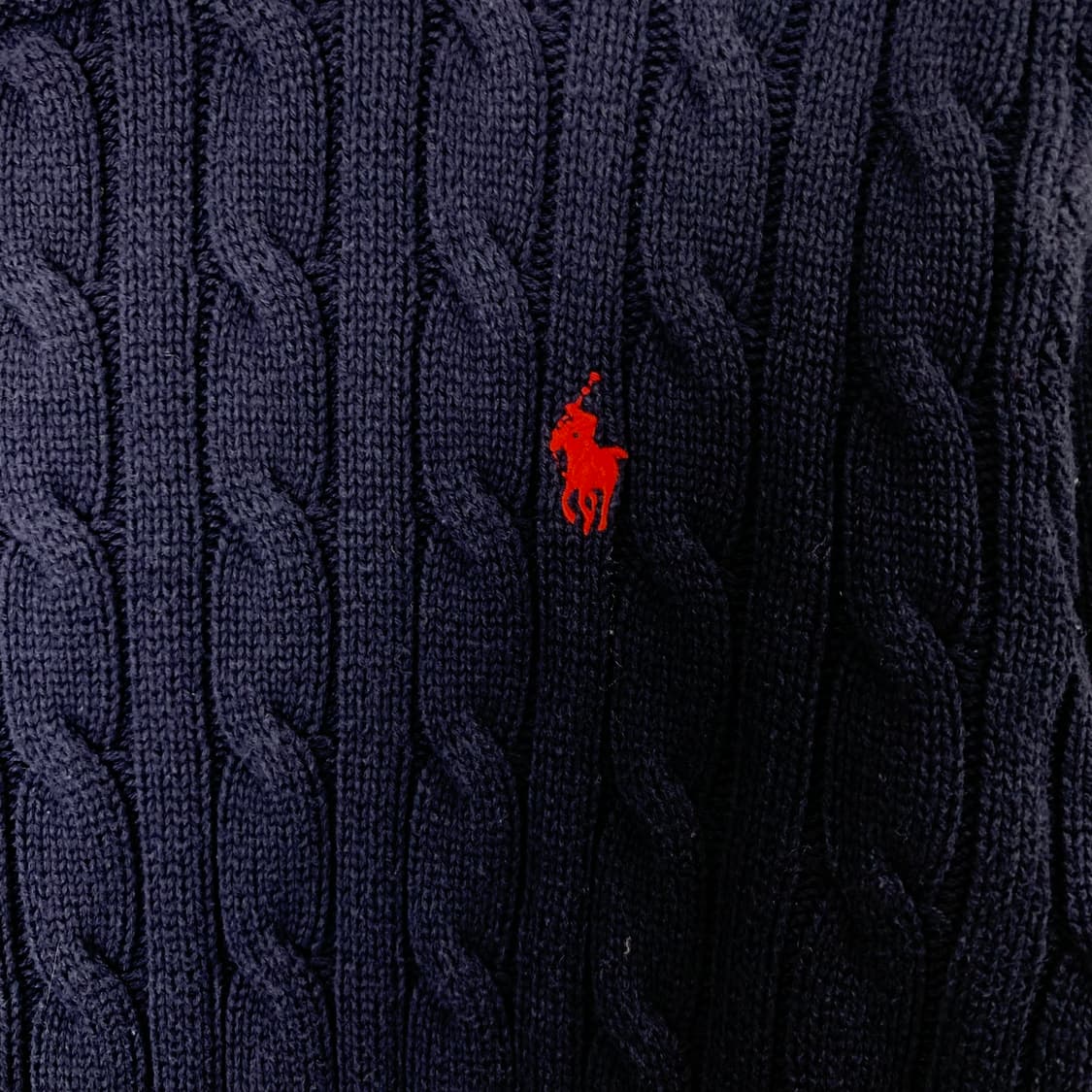 폴로 랄프로렌 네이비 꽈배기 니트 상품이미지3