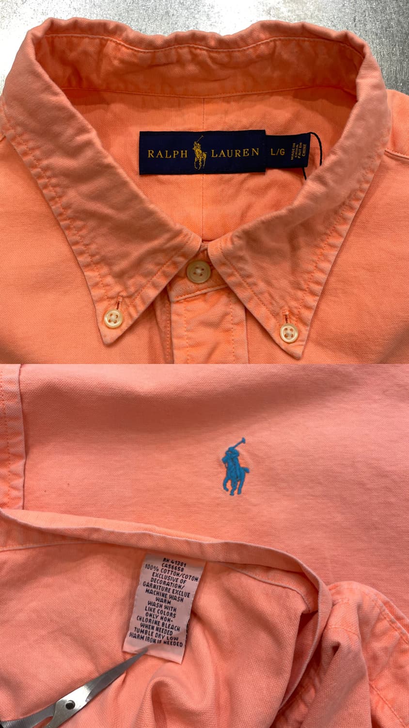 (L) POLO 폴로 랄프로렌 솔리드 반팔 셔츠 상품이미지10