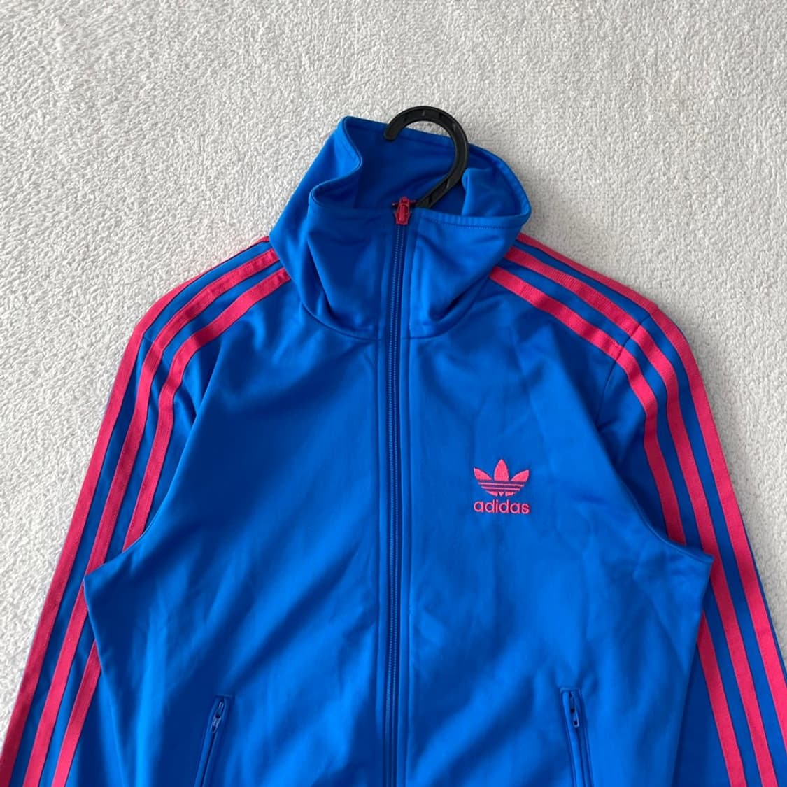 85 아디다스 여성 파이어버드 빅로고 져지 블루 상품이미지2