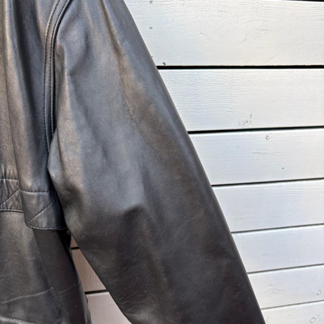 Vintage 빈티지 레더 가죽 카코트 자켓 상품이미지3