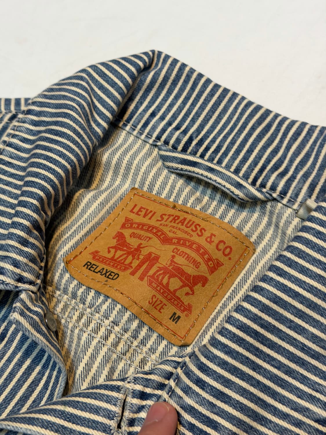 리바이스 워크웨어 썬라이즈 히코리 트러커자켓 청자켓 상품이미지4