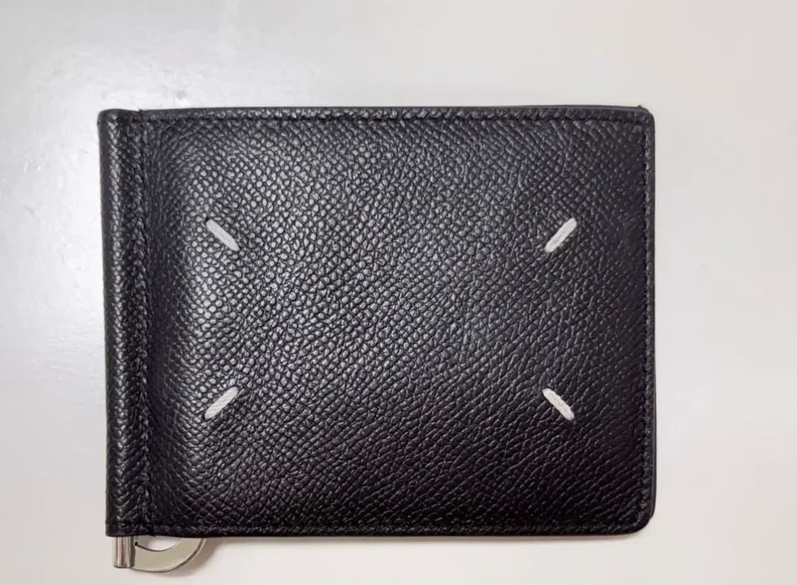 메종마르지엘라 트라이폴드 머니 클립 지갑 (블랙) 상품이미지1