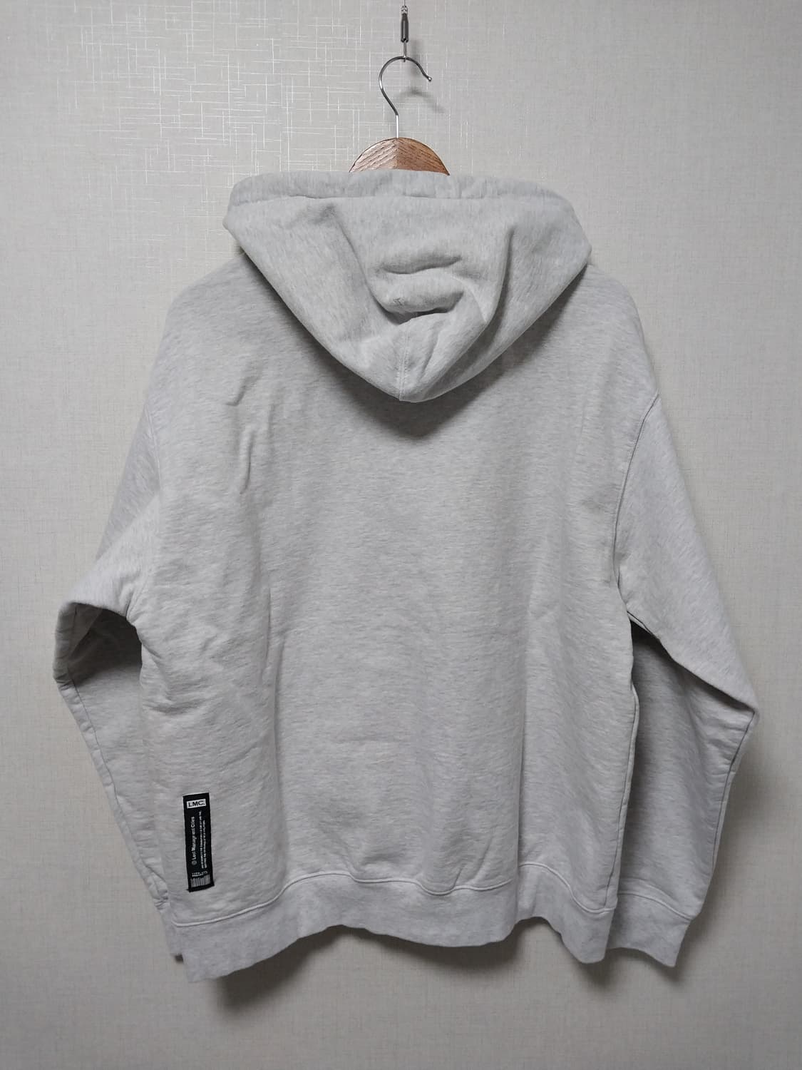 LMC 그레이 기본 후드티 상품이미지2