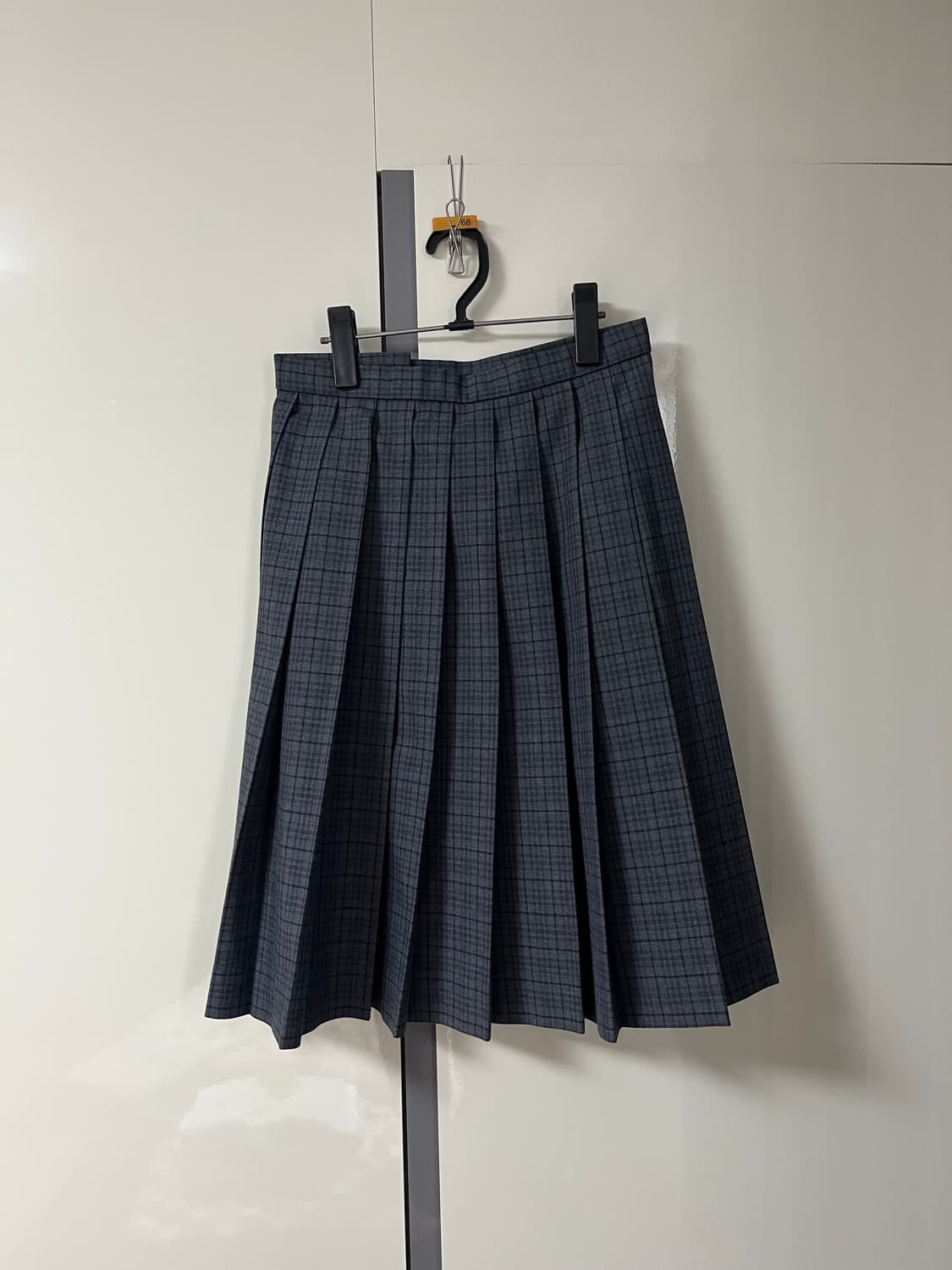 KANKO 그레이 체크 플리츠 스커트 상품이미지3