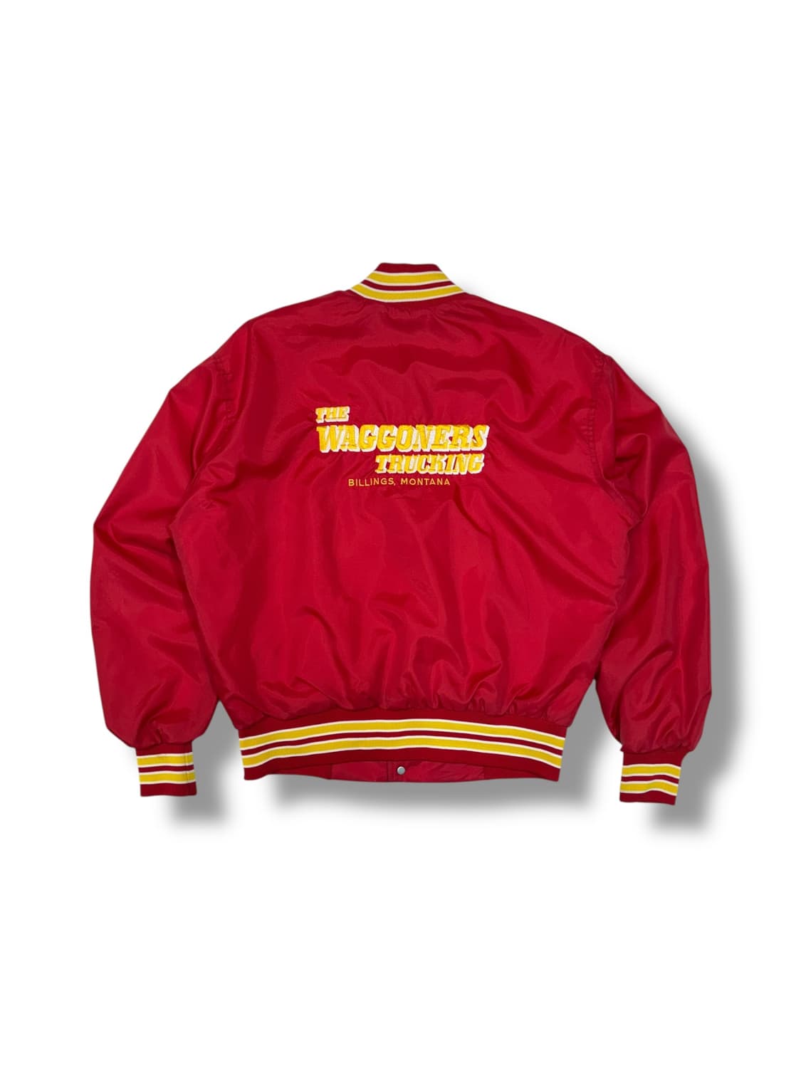 90s Waggoner Trucking 나일론 바시티 자켓 (L) 상품이미지1