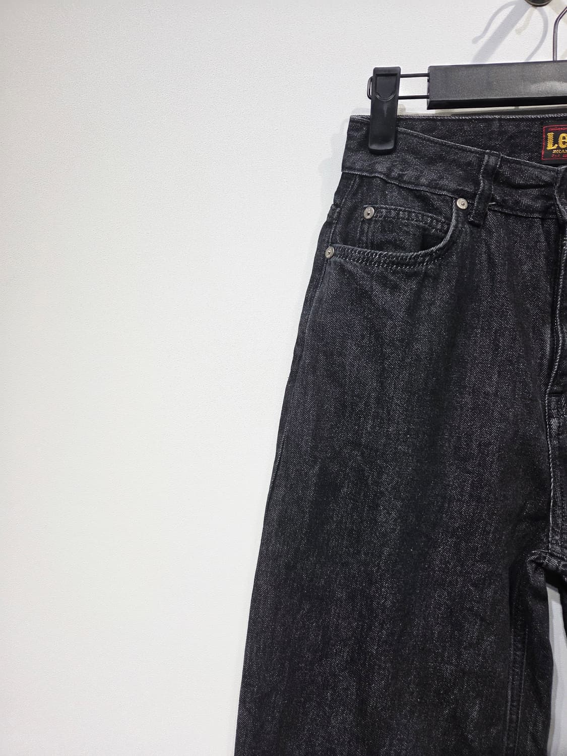 Lee 리 와이드핏 블랙 데님 진_24 상품이미지3