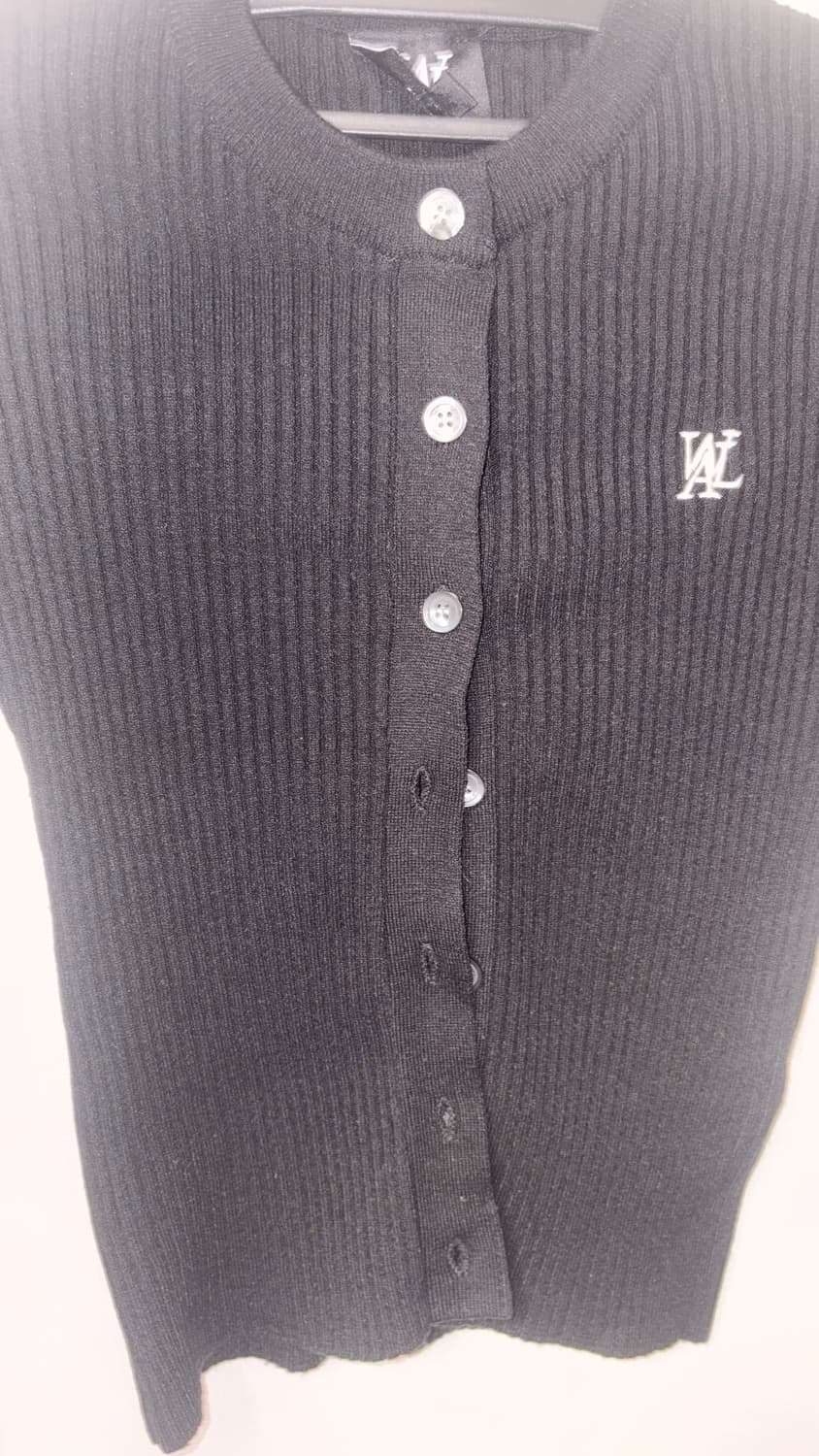 우알롱 우먼 가디건- 블랙 상품이미지4