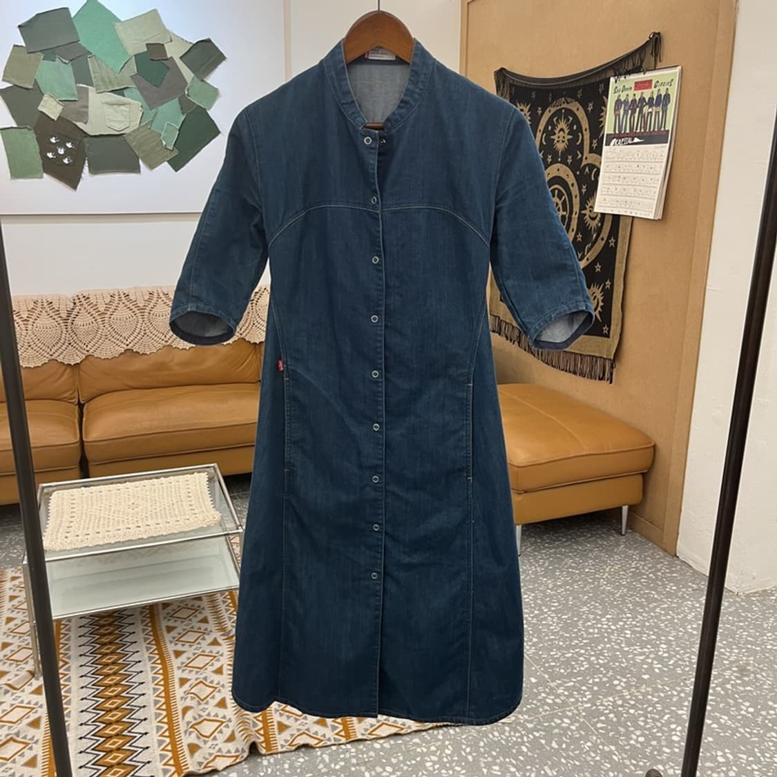 리바이스 엔지니어드진 빈티지 캐주얼 딱붙핏 데님 원피스 S C10915 상품이미지3