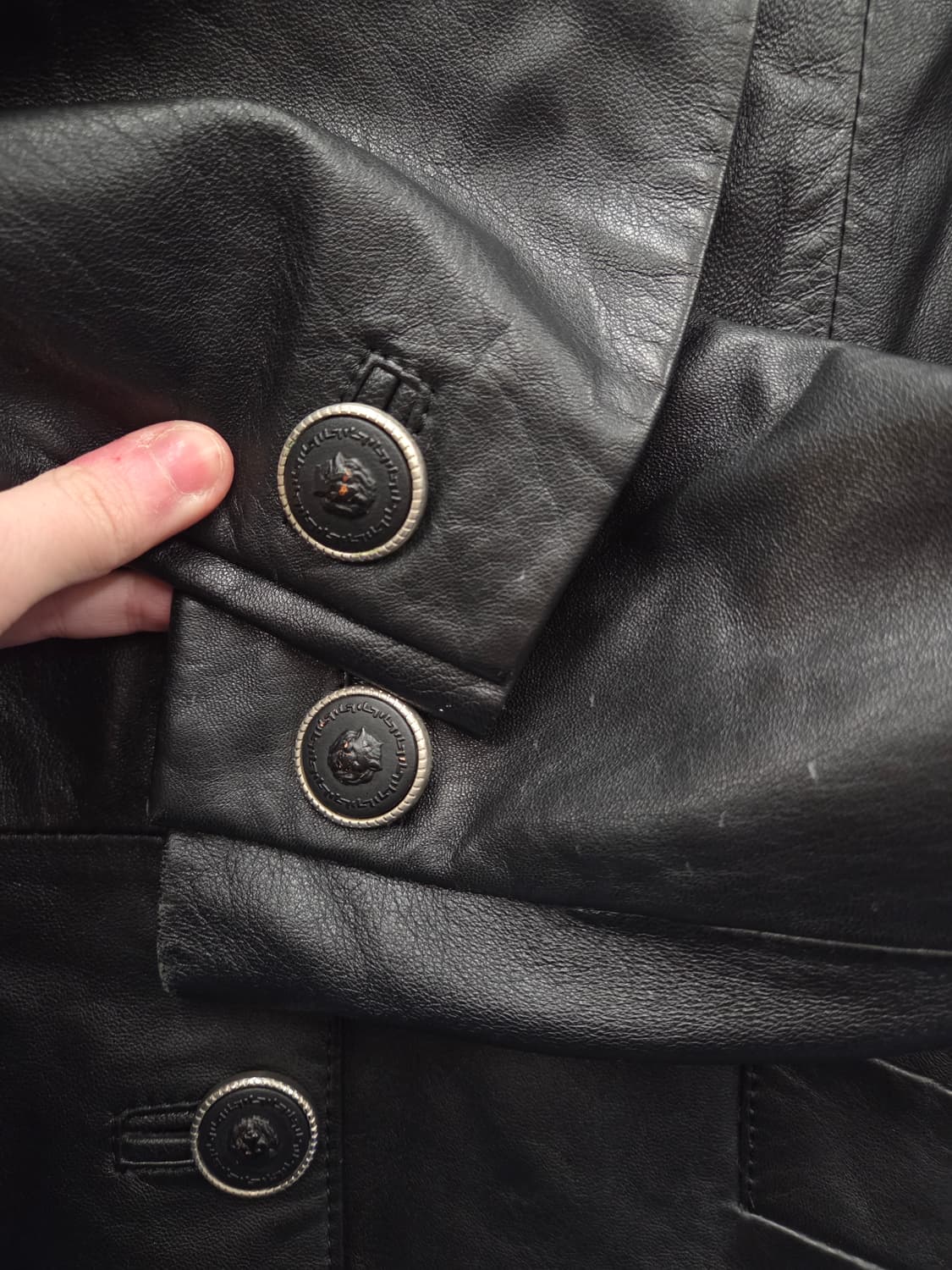 VERSUS 베르사체 베르수스 Italy 레더 코트 상품이미지6