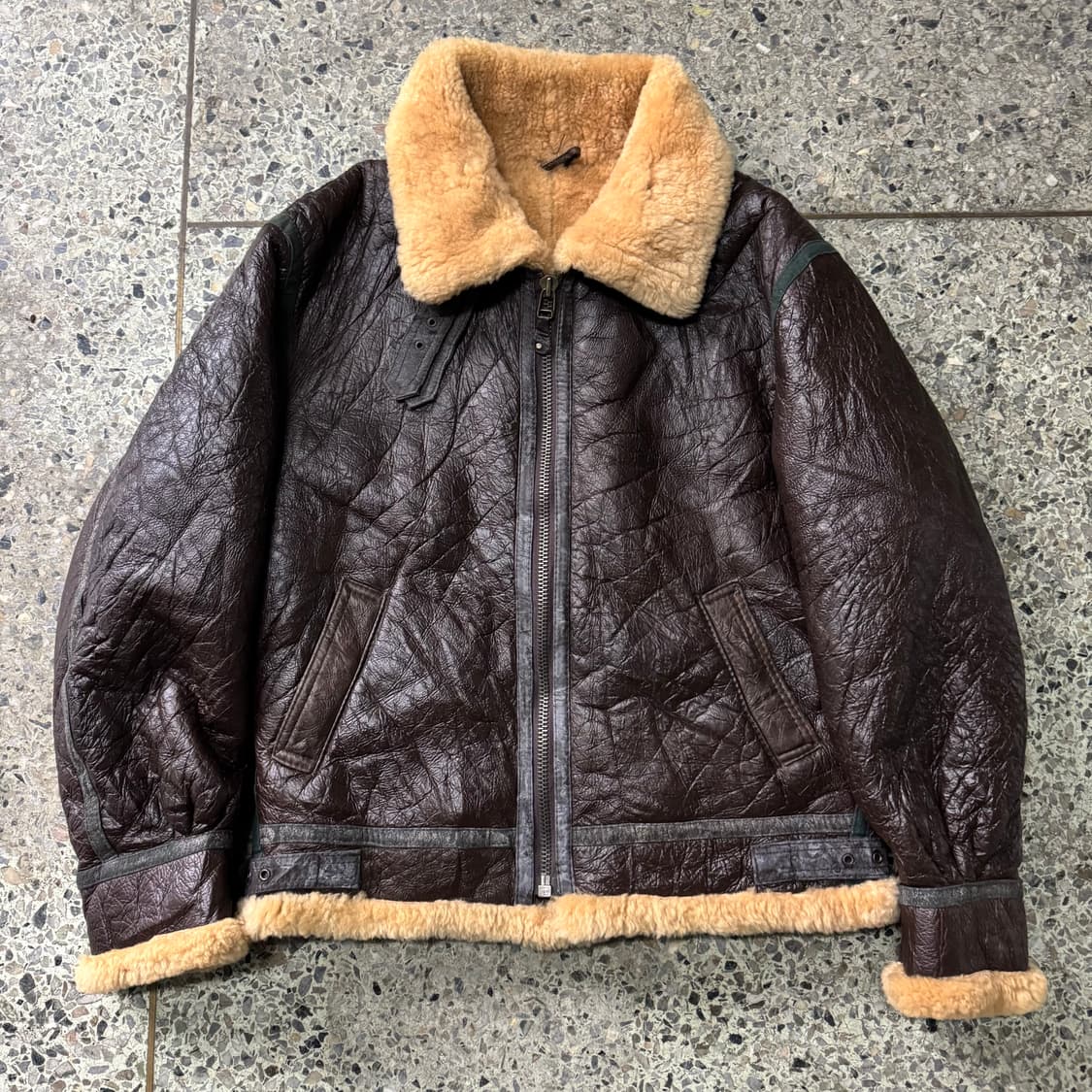 [XL] 빈티지 B3 무통 무스탕 자켓 상품이미지1