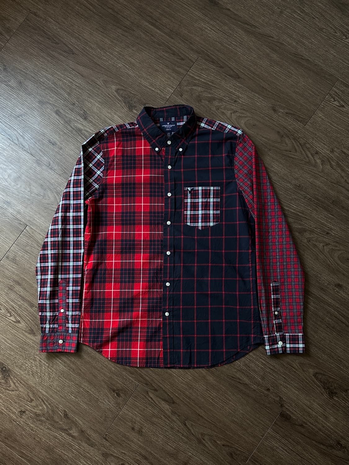 American Eagle 멀티 체크 믹스 셔츠 상품이미지6