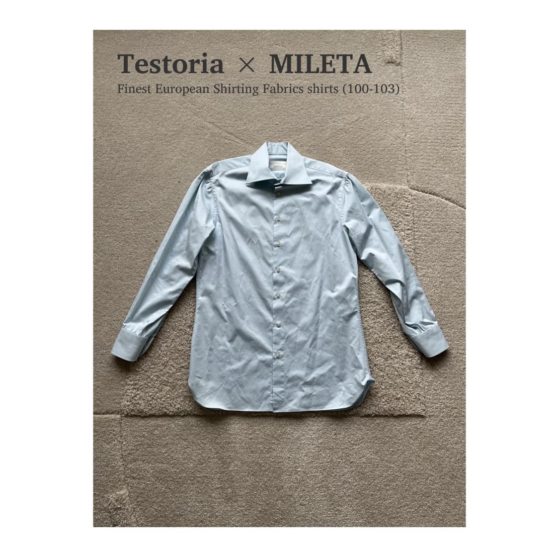 테스토리아 x 밀레타 유로피안 셔링 셔츠 (100-103) 상품이미지1